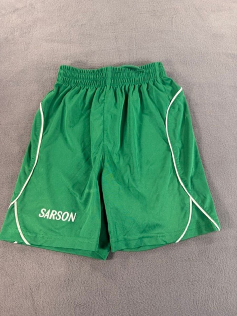 SARSON GREEN YOUTH SHORTS SIZE Y-SMALL